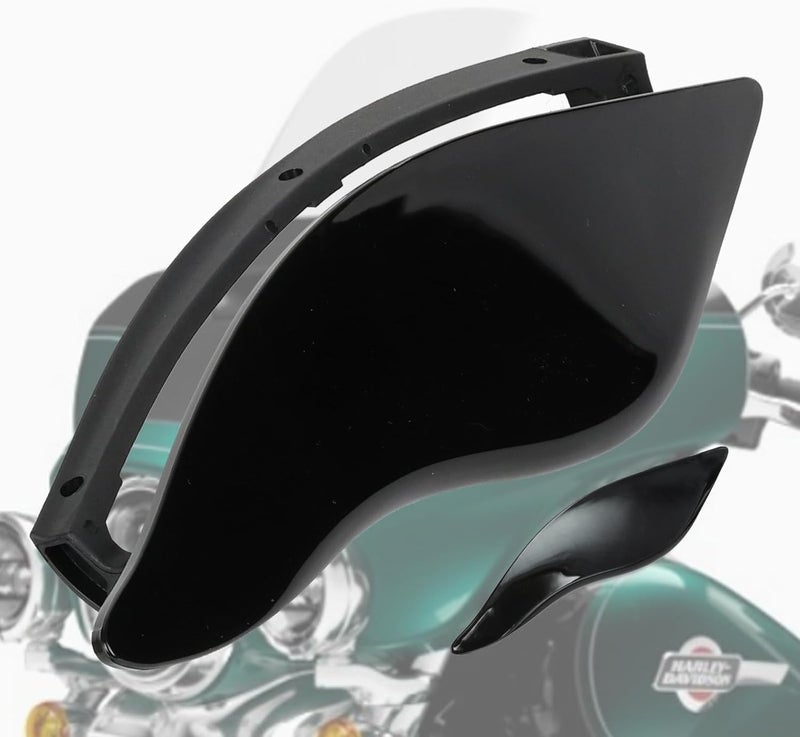 MOCODUO Motorcycle Side Wings Air Deflectors, Adjustable Fairing Side Wing Windshield Deflectors Compatible for Harley Electra Glide Street Glide Tri Glide Ultra Limited Fairing Side Shield 2014-Later Black - Image 5